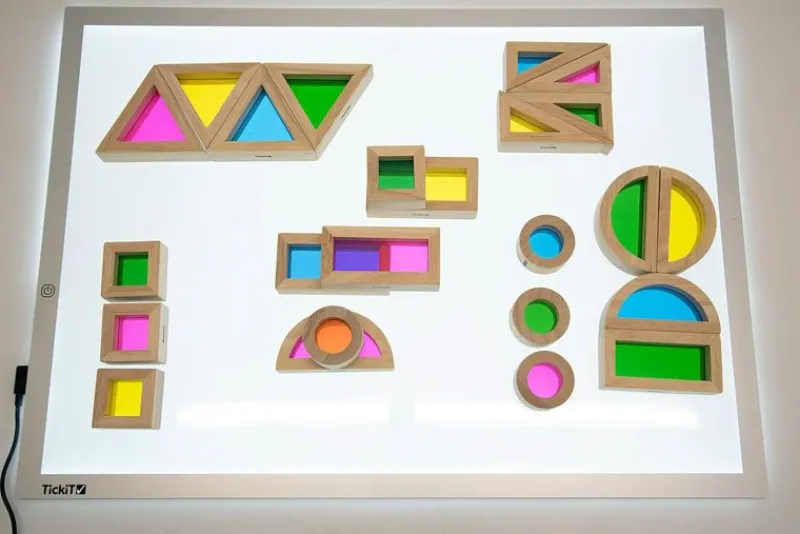 TickiT 24 Bloques Sensoriales Arcoiris - ^ Juegos Montessori