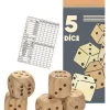 Egmont Toys 5 Dados Gigantes De Madera - ^ Juegos De Cartas Y Dados