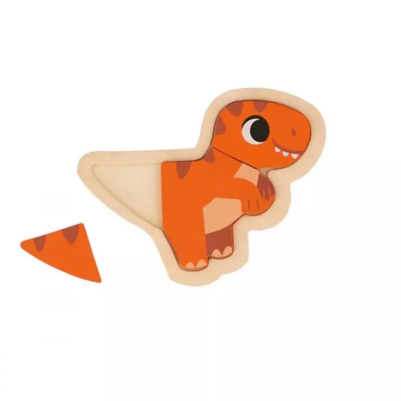 Janod 4 Puzles Evolutivos Dino - ^ Puzzles Para Niños