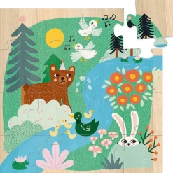 Vilac 3 Puzzles Animales Del Mundo - ^ Rompecabezas De 12 Piezas