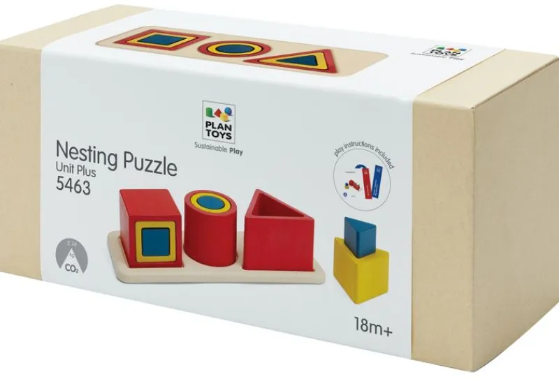Plan Toys 3 Rompecabezas De Incrustacion De Formas - ^ Juegos Montessori