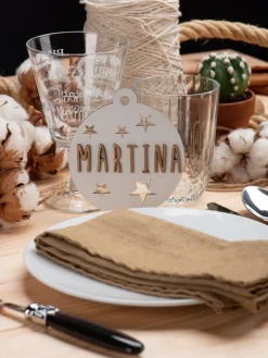 Vintiun Adorno De Navidad Personalizable, Madera Blanca - ^ Relojes Despertadores, Marcos De Fotos, Medidores De Altura, Espejos...