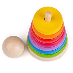 Bigjigs Toys Apilador De Arco Iris - ^ Bloques Y Juguetes Apilables