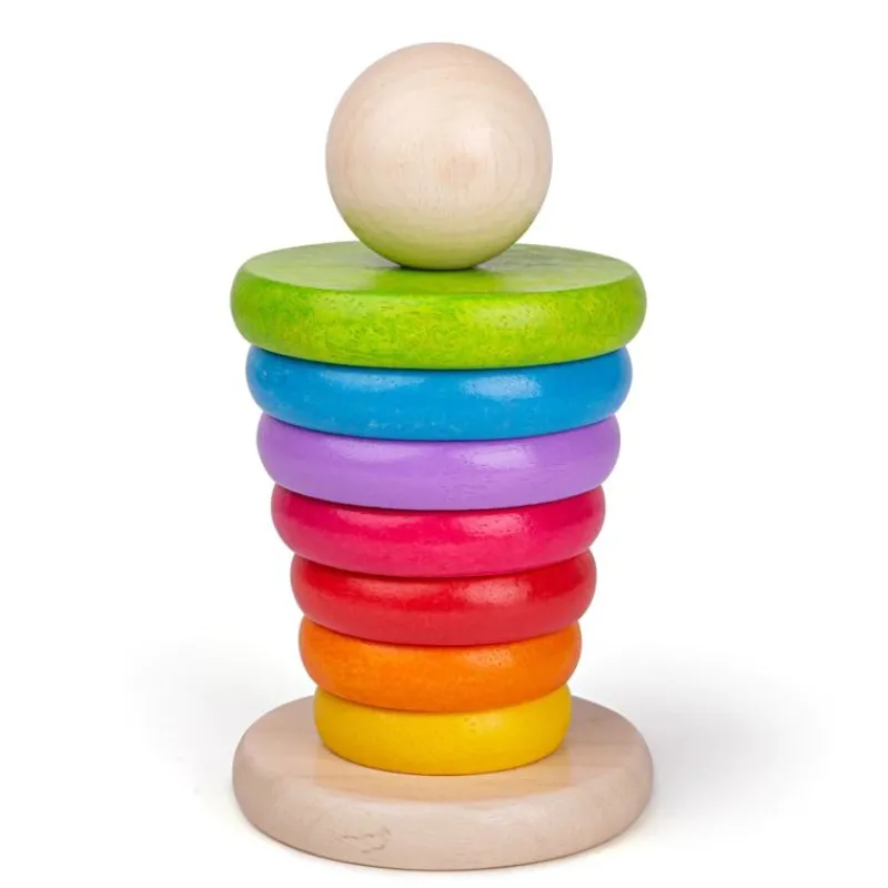 Bigjigs Toys Apilador De Arco Iris - ^ Bloques Y Juguetes Apilables