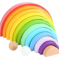 Small foot company Arcos De Construcción De Madera Arcoiris Xl - ^ Juguetes Para El Aprendizaje Temprano Y La Motricidad
