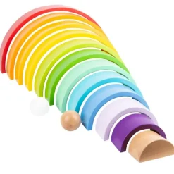 Small foot company Arcos De Construcción De Madera Arcoiris Xl - ^ Juguetes Para El Aprendizaje Temprano Y La Motricidad