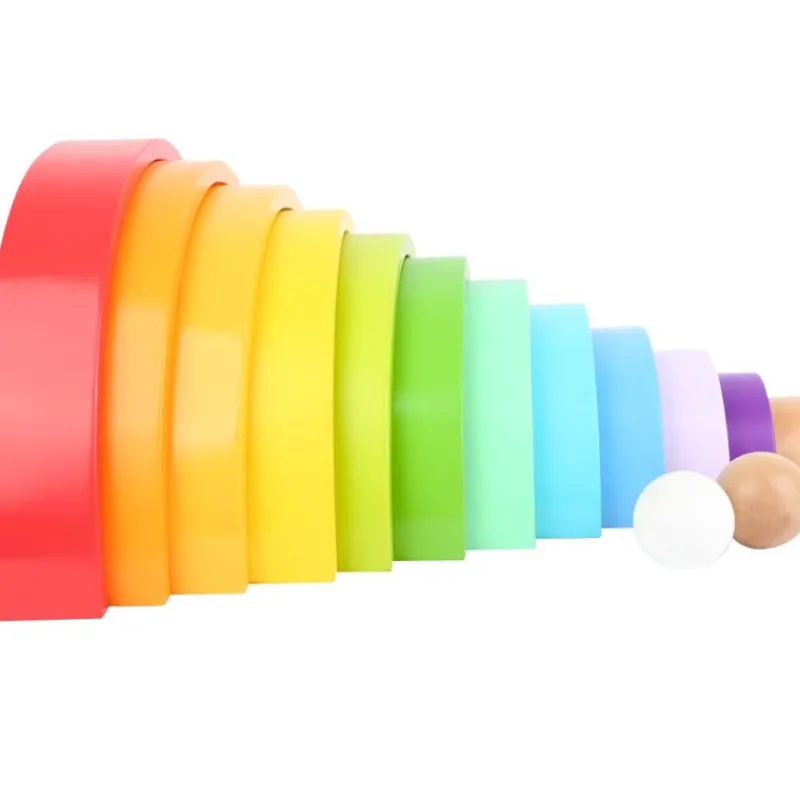 Small foot company Arcos De Construcción De Madera Arcoiris Xl - ^ Juguetes Para El Aprendizaje Temprano Y La Motricidad