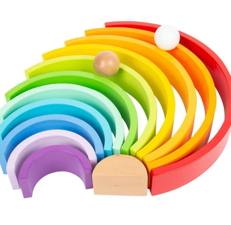 Small foot company Arcos De Construcción De Madera Arcoiris Xl - ^ Juguetes Para El Aprendizaje Temprano Y La Motricidad