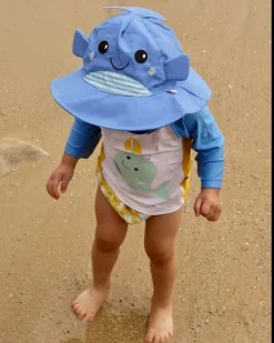 Zoocchini Banador Y Gorro De Ballena (6-12M) - ^ Barcos, Juguetes Para El Agua Y La Playa