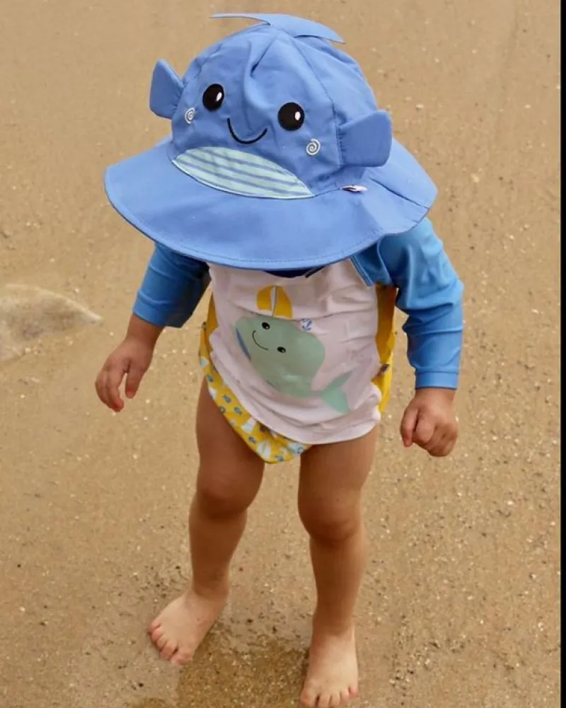 Zoocchini Banador Y Gorro De Ballena (6-12M) - ^ Barcos, Juguetes Para El Agua Y La Playa