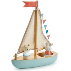 Tender Leaf Toys Barco De Vela - ^ Grúas, Tractores, Aviones...