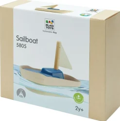 Plan Toys Barco De Vela Grande De 21 Cm - ^ Barcos, Juguetes Para El Agua Y La Playa