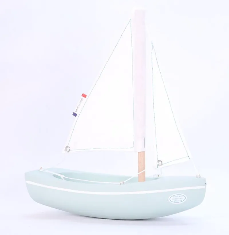Maison Tirot Barco Sloop Verde Agua 21Cm - ^ Barcos, Juguetes Para El Agua Y La Playa