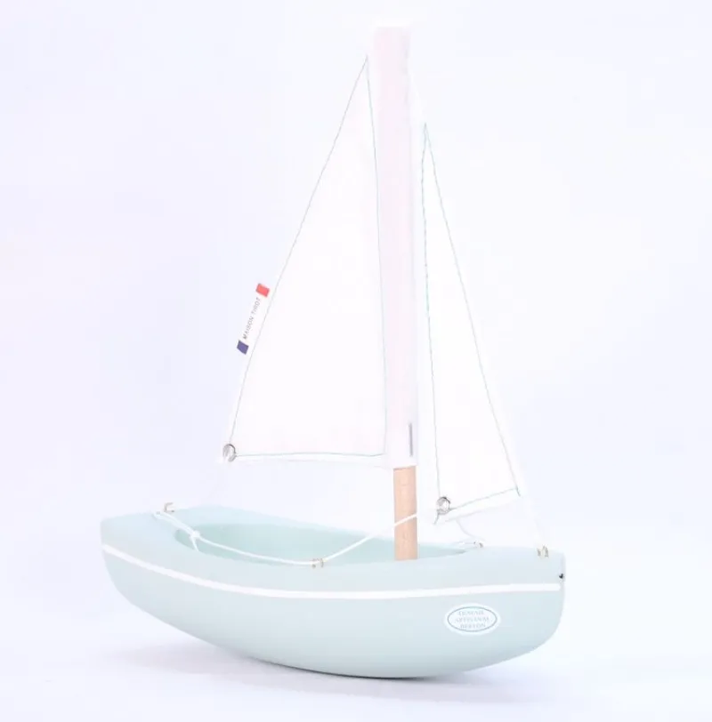 Maison Tirot Barco Sloop Verde Agua 21Cm - ^ Barcos, Juguetes Para El Agua Y La Playa