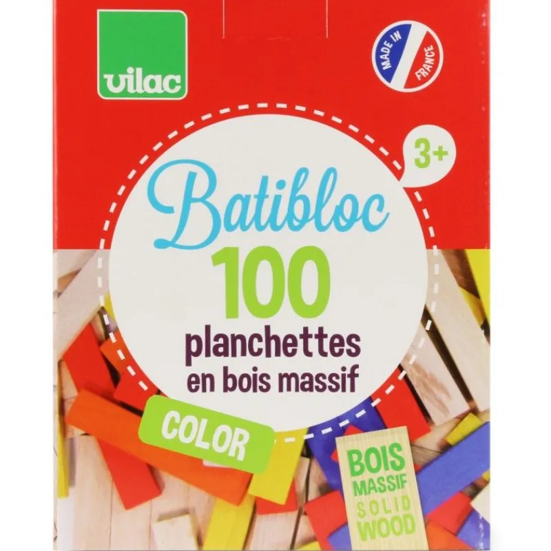Vilac Batibloc Color 100 Tablas - ^ Tablas De Madera