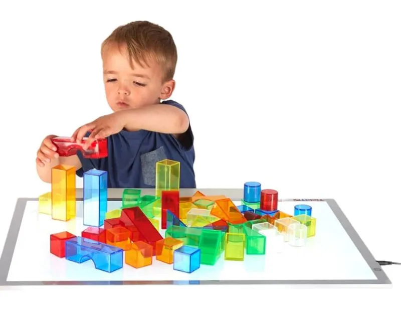 TickiT Bloques De Colores Translucidos 50 Piezas - ^ Juegos Montessori