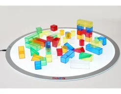 TickiT Bloques De Colores Translucidos 50 Piezas - ^ Juegos Montessori