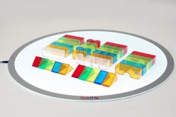TickiT Bloques De Colores Translucidos 50 Piezas - ^ Juegos Montessori