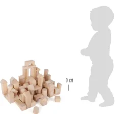 Small foot company Bloques De Construcción Madera Natural Paq. De 100 En Bolsa - ^ Bloques De Construcción