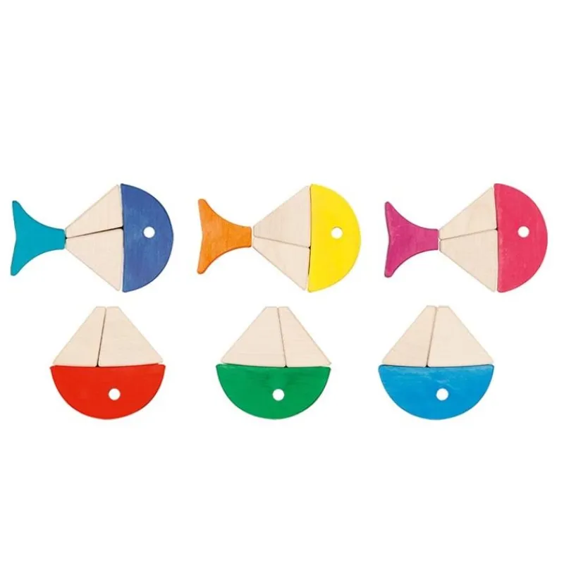 Goki Bloques De Construcción Peces De Colores - ^ Juegos Montessori