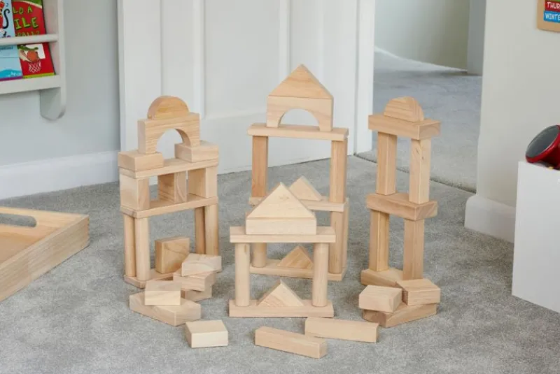 TickiT Bloques Gigantes De Madera Natural - ^ Bloques De Construcción