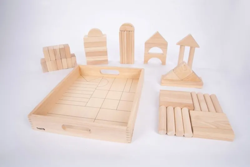 TickiT Bloques Gigantes De Madera Natural - ^ Bloques De Construcción
