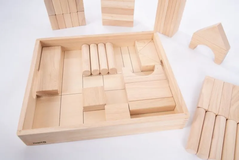 TickiT Bloques Gigantes De Madera Natural - ^ Bloques De Construcción