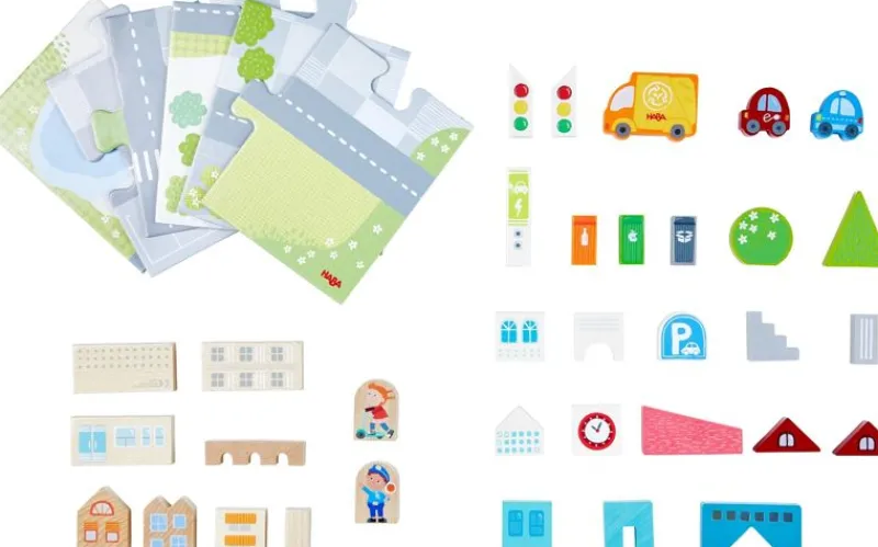 Haba Bloques Y Rompecabezas - Vida Urbana - ^ Bloques De Construcción