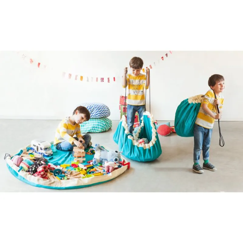 Play and Go Bolsa De Almacenamiento - Verde - ^ Alfombras De Juego