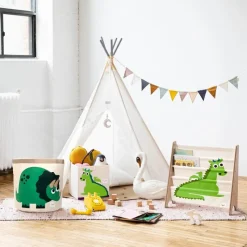 3 Sprouts Bolsa De Juguetes De Dinosaurios - ^ Cajas De Juguetes Y Muebles De Almacenamiento