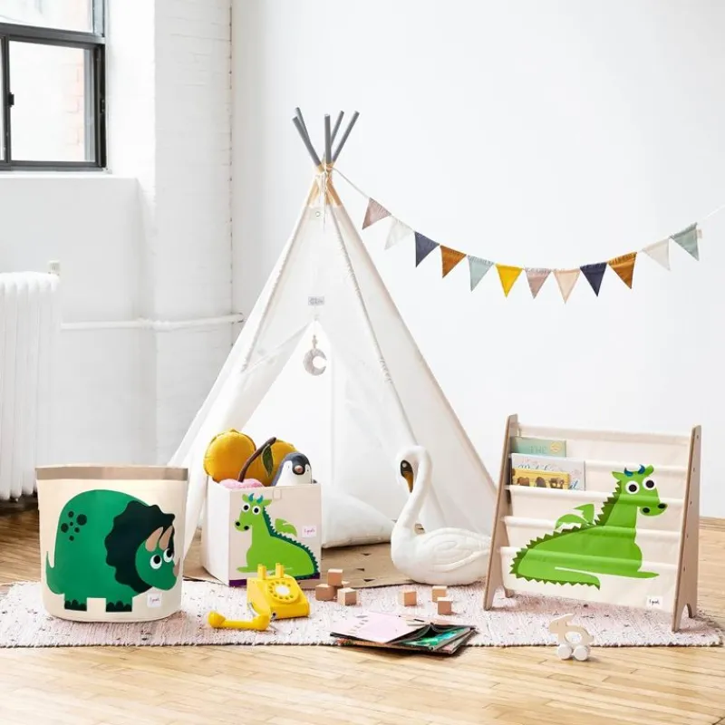 3 Sprouts Bolsa De Juguetes De Dinosaurios - ^ Cajas De Juguetes Y Muebles De Almacenamiento