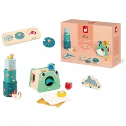 Janod Box Juguetes Sensoriales 12 Meses - ^ Puzzles Para Niños