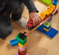 Toy2 Builder Set Small - 12 Conectores De Via - ^ Rails Brio