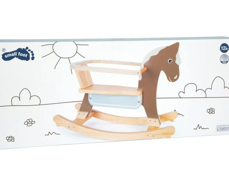 Small foot company Caballo Balancin Con Anillo De Asiento - ^ Escalas