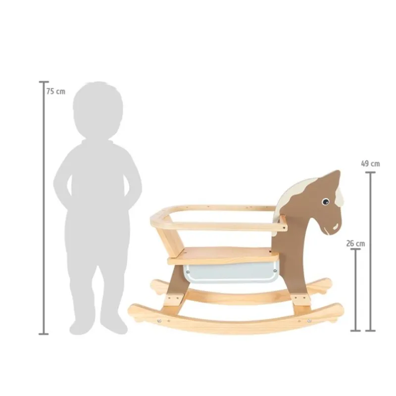 Small foot company Caballo Balancin Con Anillo De Asiento - ^ Escalas