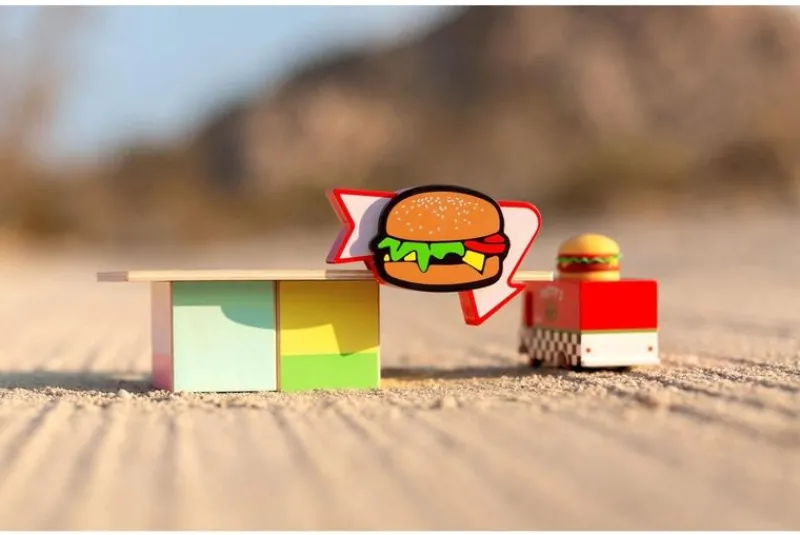 Candylab Toys Cabane Burger Food - ^ Circuitos Routiers, Garajes, Estaciones-Servicios...