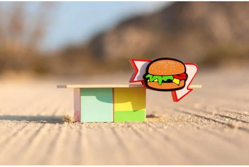 Candylab Toys Cabane Burger Food - ^ Circuitos Routiers, Garajes, Estaciones-Servicios...