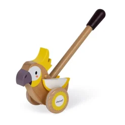 Janod Cacatua De Empuje Amarillo - ^ Juguetes Que Tiran Y Empujan
