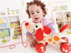 Hape Toys Cachorro El Perro De Tiro - ^ Juguetes Que Tiran Y Empujan