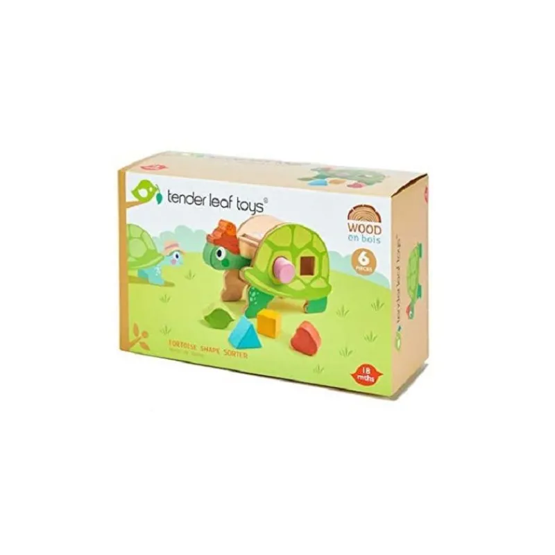 Tender Leaf Toys Caja Con Forma De Tortuga - ^ Cajas De Forma