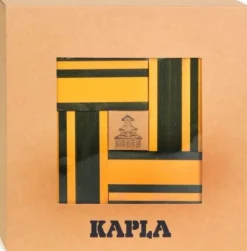 Kapla Caja De 40 Cartones Verdes Y Amarillos Con Libro - ^ Tablas De Madera