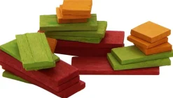 Jeujura Caja De 50 Fichas De Madera - ^ Ajedrez, Damas, Caballitos...