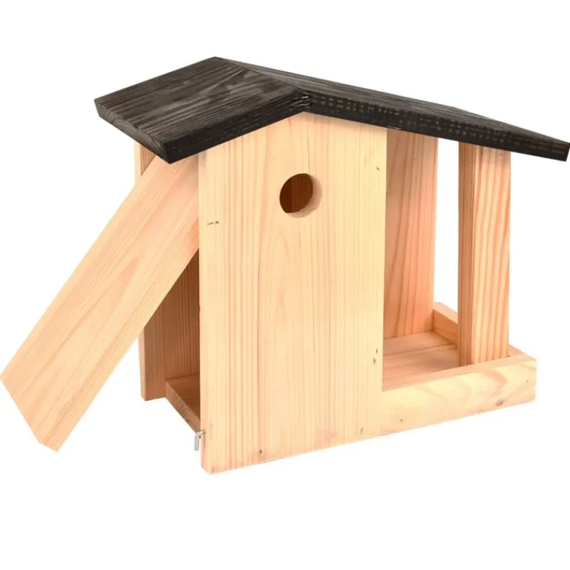 Esschert Design Caja De Anidacion Y Alimentacion 2 En 1 - ^ Cajas Nido Y Comederos Para Animales