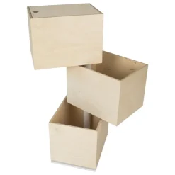 In2wood Caja De Juguetes De Carrusel - 3 Cajas - ^ Cajas De Juguetes Y Muebles De Almacenamiento