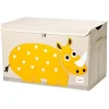 3 Sprouts Caja De Juguetes Rhino - ^ Cajas De Juguetes Y Muebles De Almacenamiento