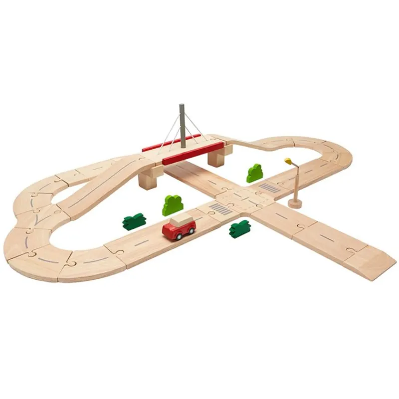 Plan Toys Caja De La Carretera - ^ Circuitos Routiers, Garajes, Estaciones-Servicios...