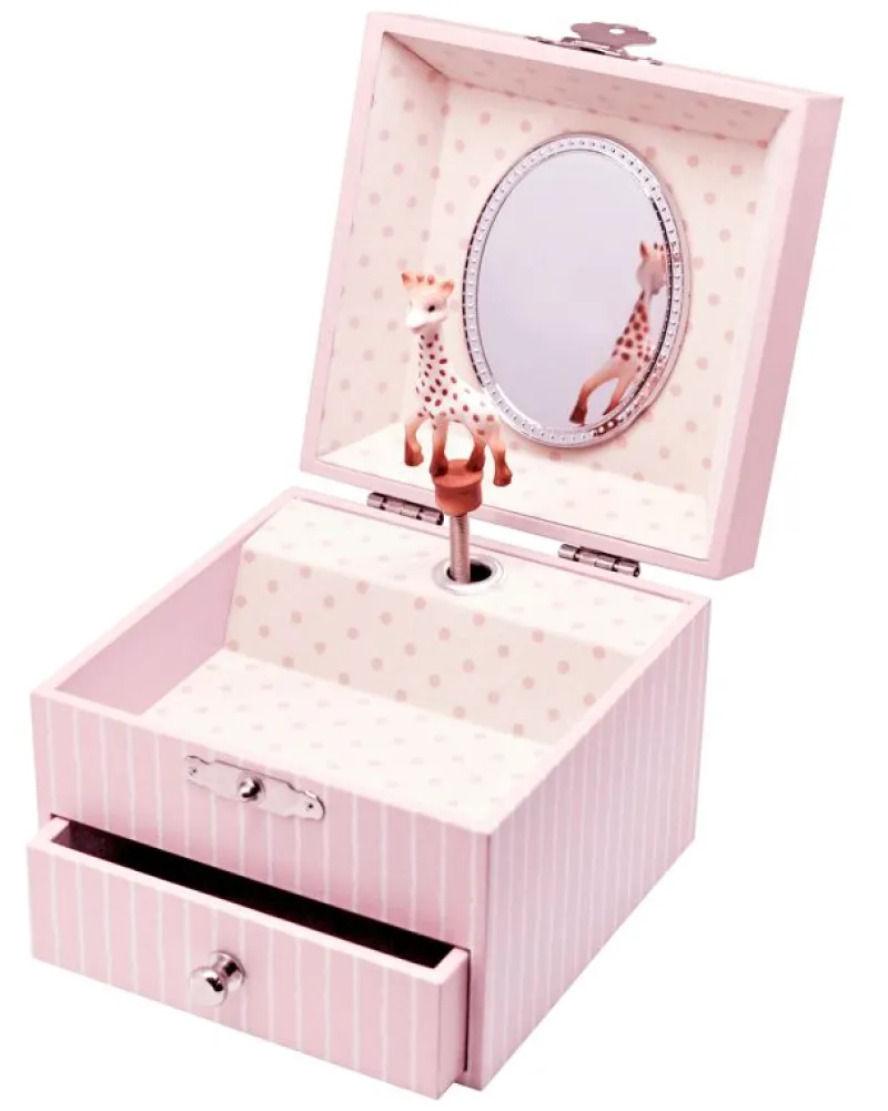 Trousselier Caja De Música De Carton Sophie La Girafe Rose - ^ Cajas De Música
