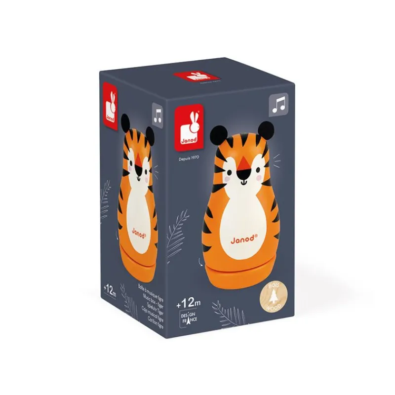 Janod Caja De Música De Madera Tigre - ^ Cajas De Música