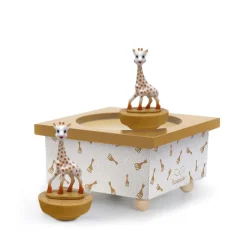Trousselier Caja De Música Magnetica De Madera Sophie La Girafe Caramel 11,5 X 8,5 Cm - ^ Cajas De Música