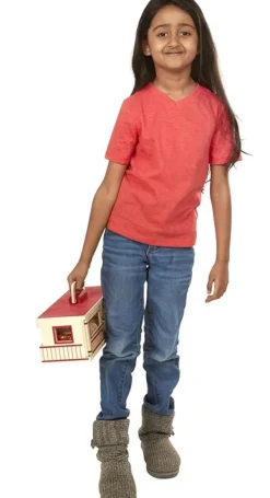 Melissa & Doug Cajas Para Caballos Transportables De Gran Tamano - ^ Granja, Safari Y Caballos